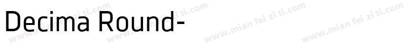 Decima Round字体转换